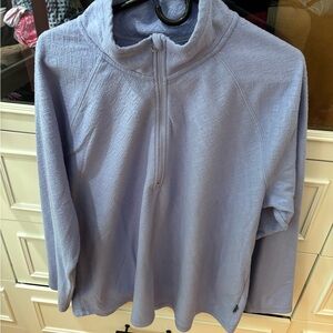 Eddie Bauer Light Purple 1/4 zip Sweatshirt XXL